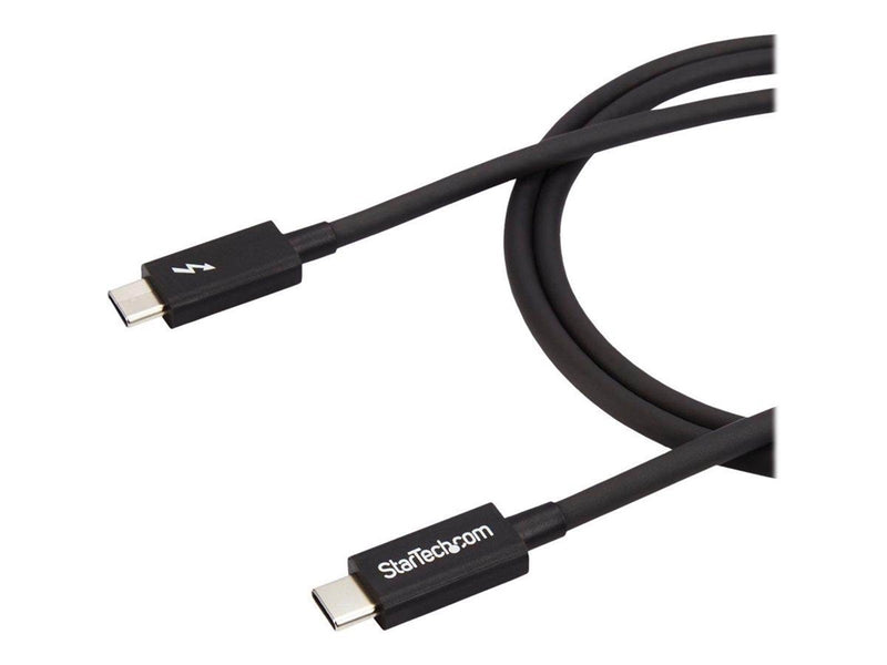 StarTech.com Thunderbolt 3 (20Gbps) USB C Cable - Black - 1m