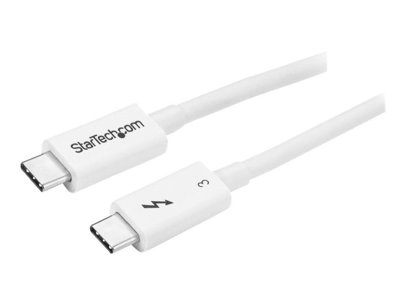 StarTech.com Thunderbolt 3 (40Gbps) USB C Cable - White - 50cm
