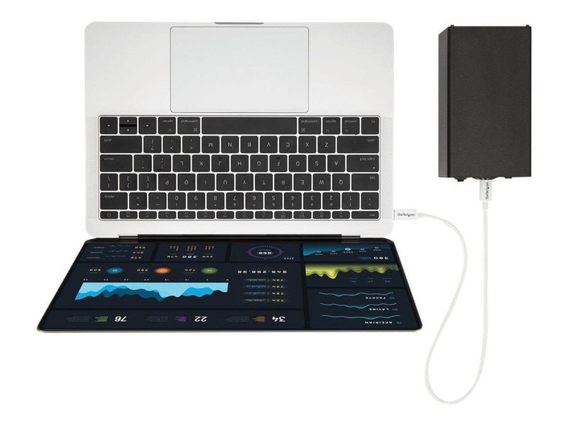 StarTech.com Thunderbolt 3 (40Gbps) USB C Cable - White - 50cm