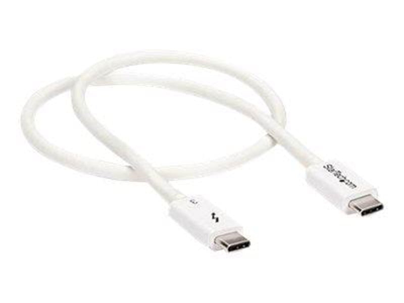 StarTech.com Thunderbolt 3 (40Gbps) USB C Cable - White - 50cm