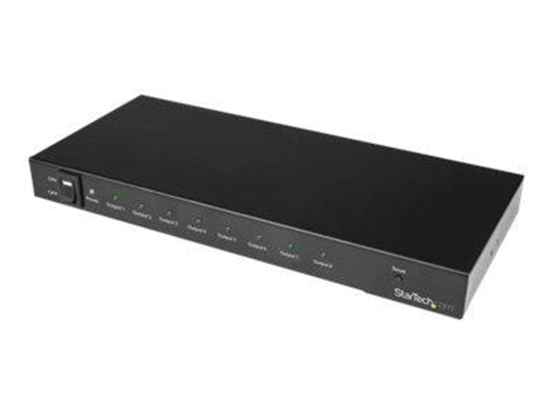 StarTech.com 8-Port 4K 60Hz HDMI Splitter - HDR Support - 7.1 Audio - video/audio splitter