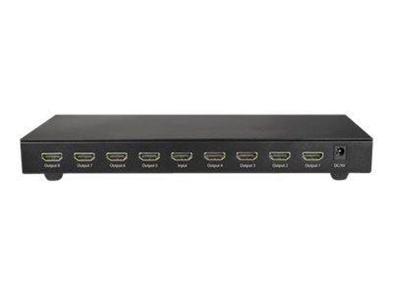 StarTech.com 8-Port 4K 60Hz HDMI Splitter - HDR Support - 7.1 Audio - video/audio splitter
