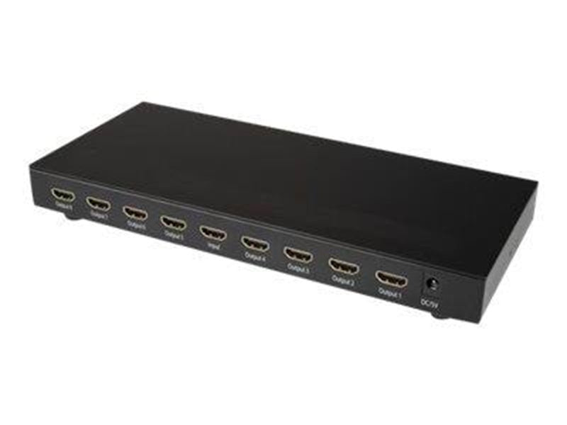 StarTech.com 8-Port 4K 60Hz HDMI Splitter - HDR Support - 7.1 Audio - video/audio splitter