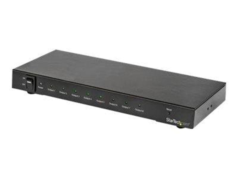 StarTech.com 8-Port 4K 60Hz HDMI Splitter - HDR Support - 7.1 Audio - video/audio splitter
