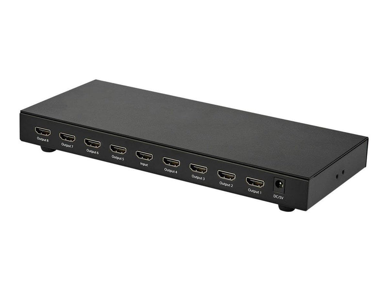 StarTech.com 8-Port 4K 60Hz HDMI Splitter - HDR Support - 7.1 Audio - video/audio splitter