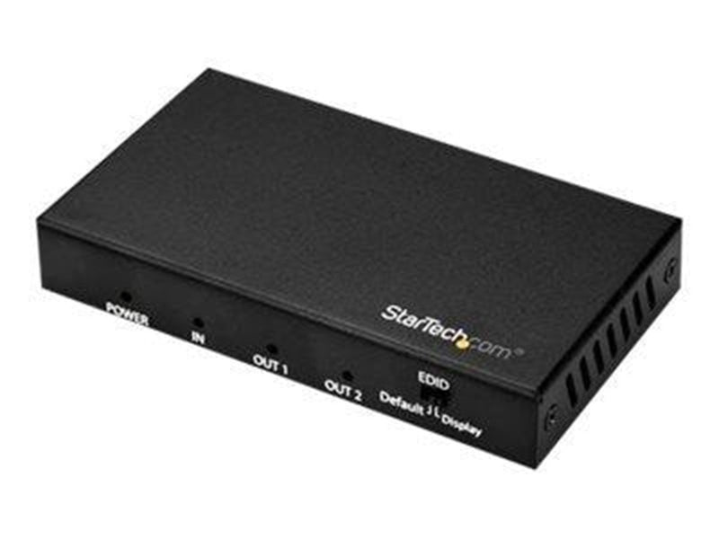 StarTech.com 2 Port HDMI Splitter - 4K 60Hz - 1x2 Way HDMI 2.0 Splitter - video/audio splitter - 2 ports