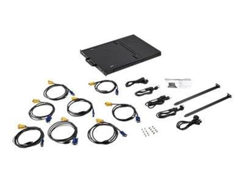 17" StarTech.com Rackmount KVM Console - 8 Ports with 17" LCD Monitor - KVM console - 17"