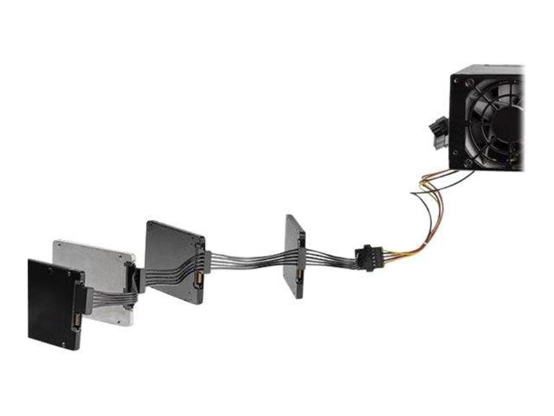 StarTech.com 4x SATA Power Splitter Adapter Cable - power splitter - 40 cm