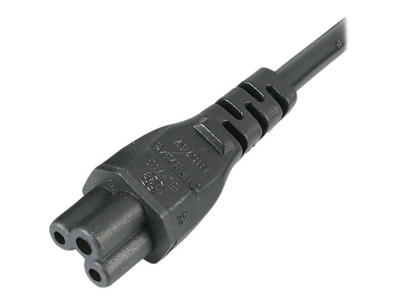 StarTech.com UK Laptop Power Cord 3 Slot for UK BS1363 to C5 Clover Leaf - power cable - 1 m