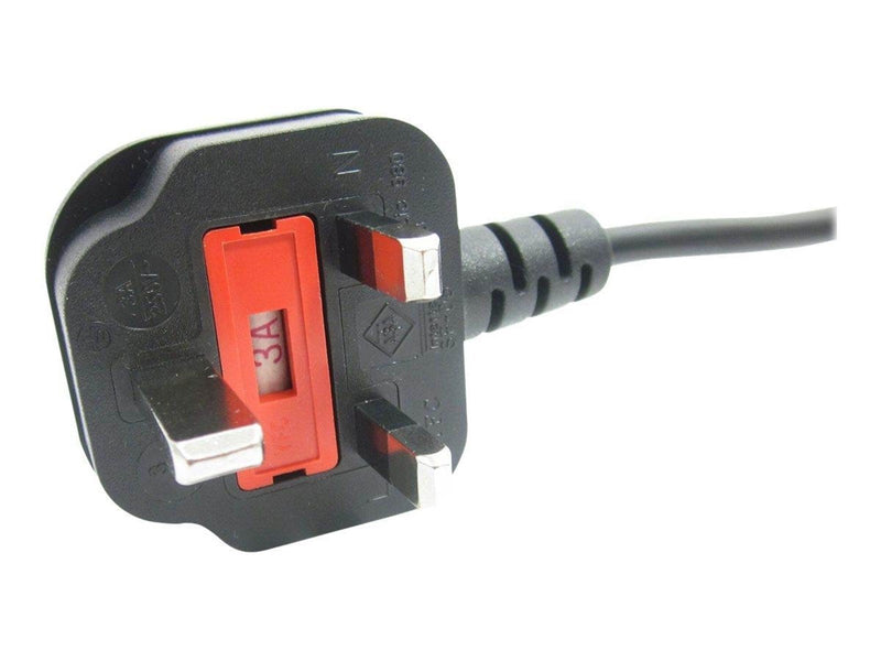 StarTech.com UK Laptop Power Cord 3 Slot for UK BS1363 to C5 Clover Leaf - power cable - 1 m
