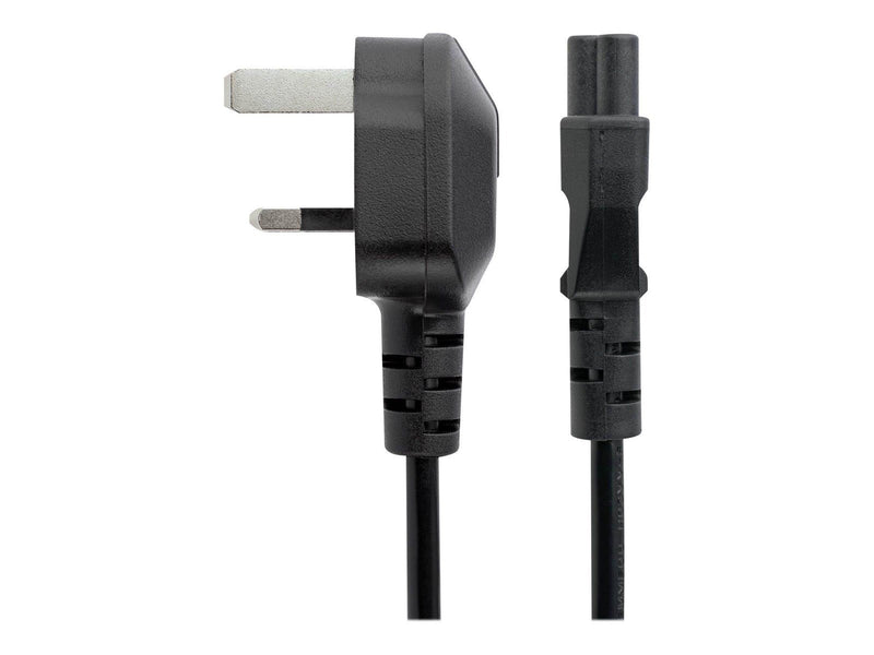 StarTech.com UK Laptop Power Cord 3 Slot for UK BS1363 to C5 Clover Leaf - power cable - 1 m
