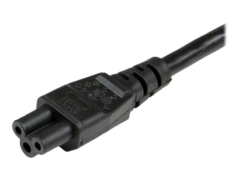 StarTech.com 3 Prong Laptop Power Cord Schuko CEE7 to C5 Clover Leaf - power cable - 1 m