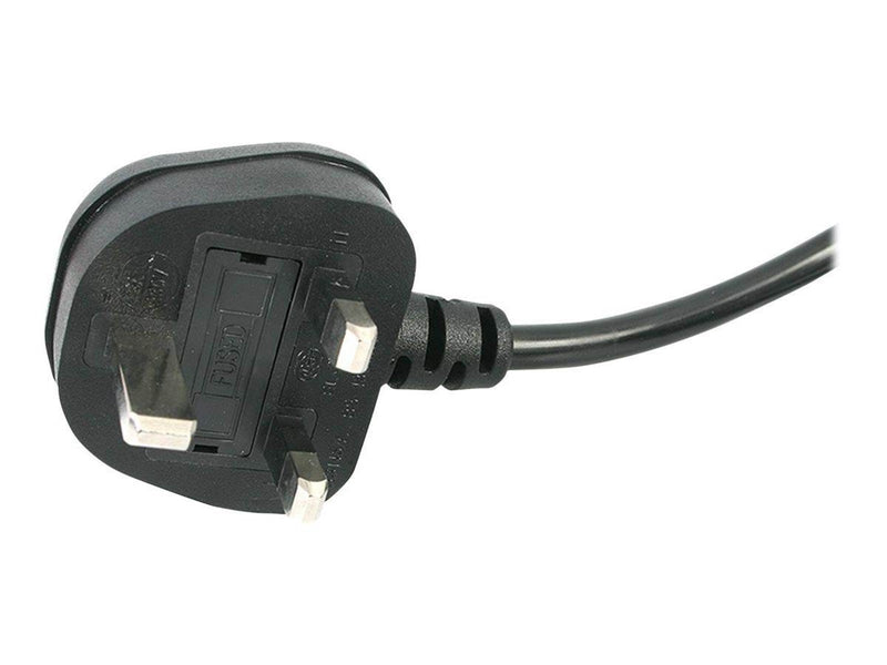 StarTech.com UK Laptop Power Cord 2 Slot for UK BS1363 to C7 - power cable - 1 m