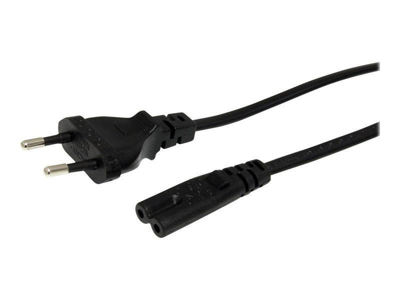 StarTech.com Standard Laptop Power Cord EU to C7 Power Cable Lead - power cable - 1 m