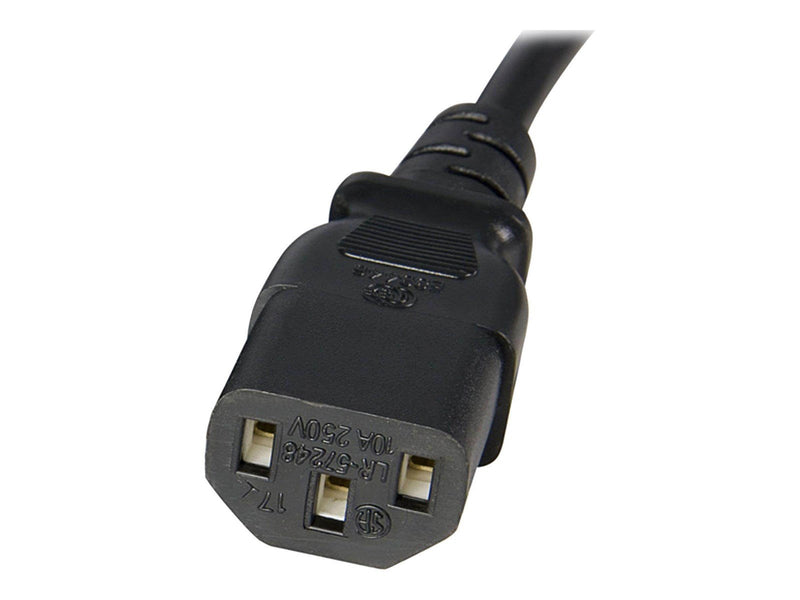 StarTech.com Standard Computer Power Cord Extension C14 to C13 - power extension cable - 1 m