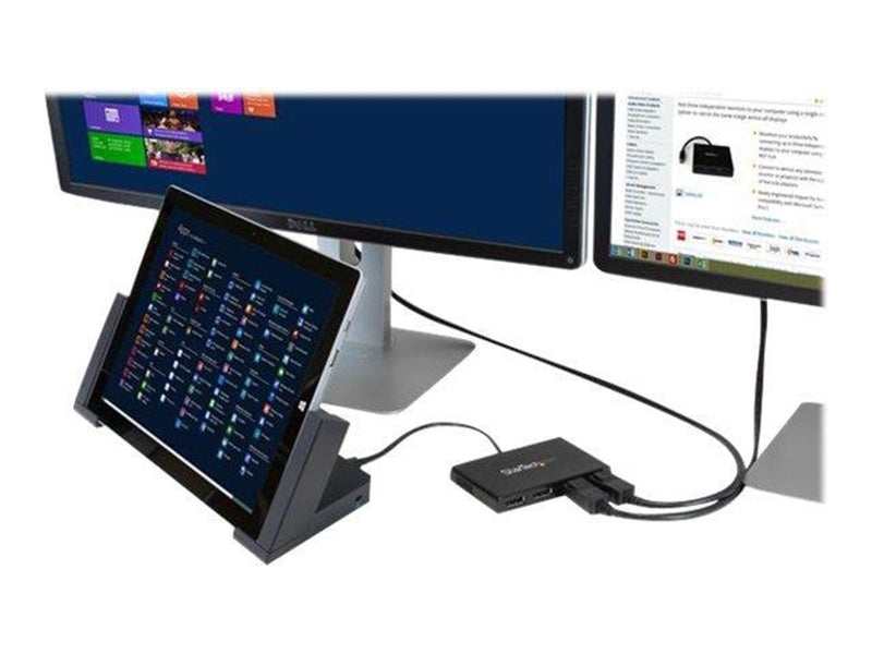 StarTech.com DisplayPort to DP Multi Monitor Splitter - 4-Port MST Hub - video splitter - 4 ports