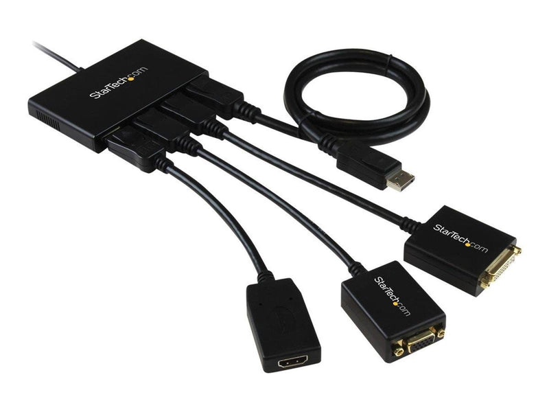 StarTech.com DisplayPort to DP Multi Monitor Splitter - 4-Port MST Hub - video splitter - 4 ports