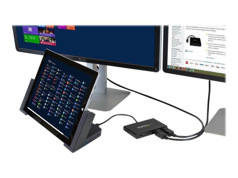 StarTech.com DisplayPort to DP Multi Monitor Splitter - 4-Port MST Hub - video splitter - 4 ports