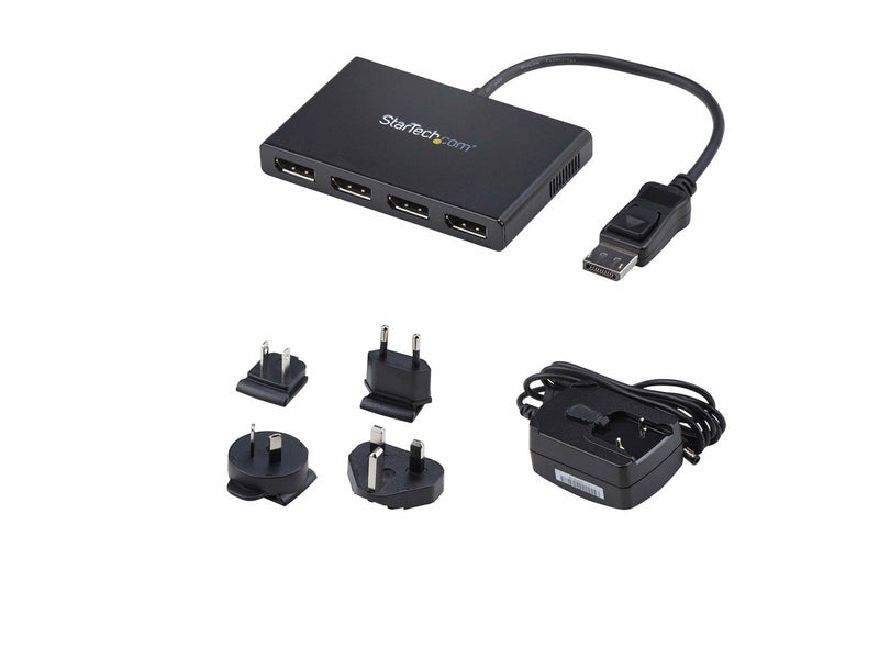 StarTech.com DisplayPort to DP Multi Monitor Splitter - 4-Port MST Hub - video splitter - 4 ports