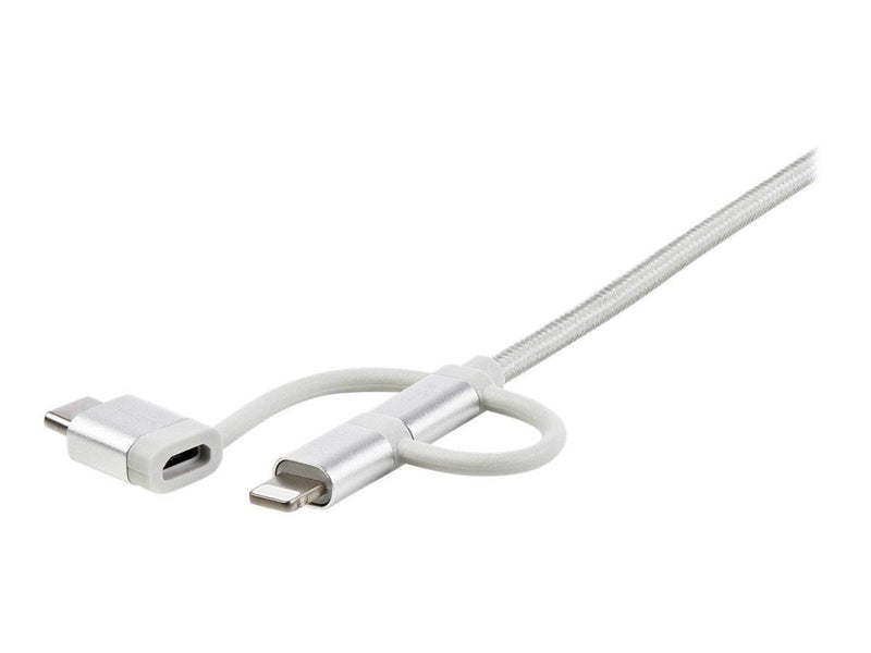 StarTech.com USB Multi Charging Cable - Lightning USB-C Micro-USB - USB cable - 1 m
