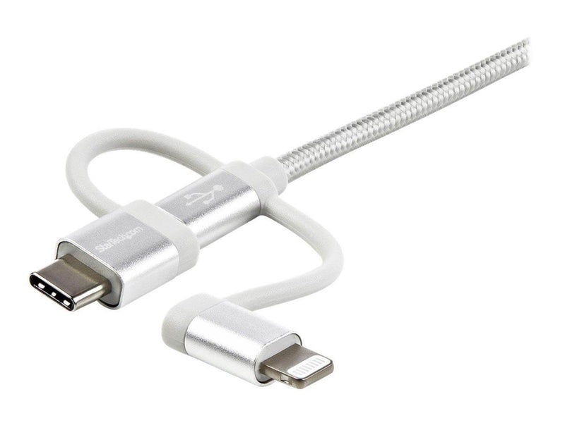 StarTech.com USB Multi Charging Cable - Lightning USB-C Micro-USB - USB cable - 1 m