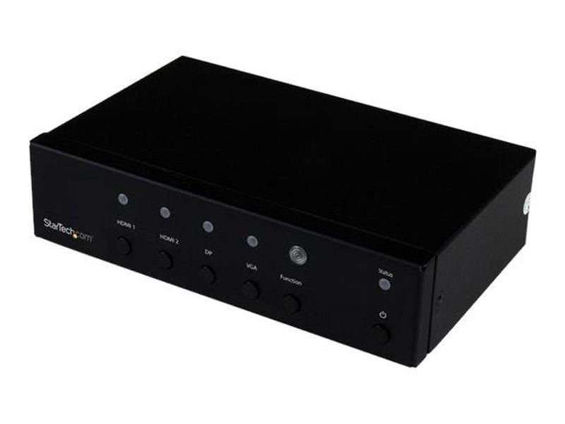 StarTech.com Multi-Input to HDMI Converter Switch - 2x HDMI + VGA + DP - 4K - video/audio switch