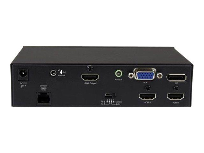 StarTech.com Multi-Input to HDMI Converter Switch - 2x HDMI + VGA + DP - 4K - video/audio switch