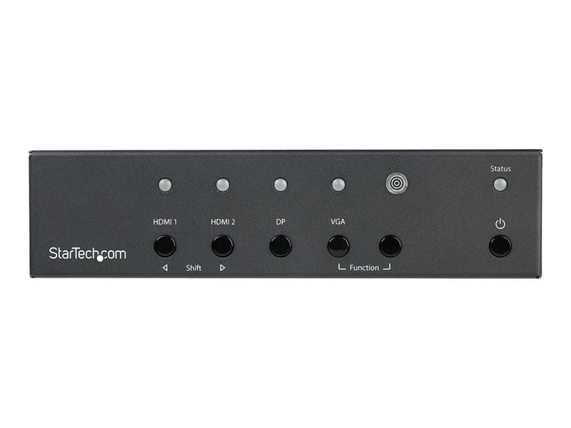 StarTech.com Multi-Input to HDMI Converter Switch - 2x HDMI + VGA + DP - 4K - video/audio switch