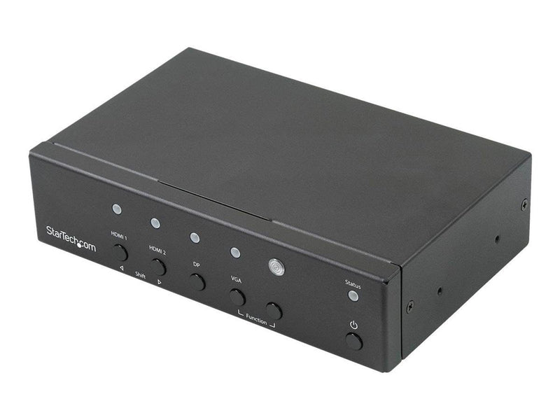 StarTech.com Multi-Input to HDMI Converter Switch - 2x HDMI + VGA + DP - 4K - video/audio switch