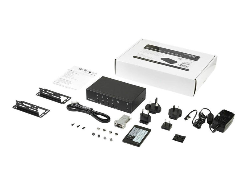 StarTech.com Multi-Input to HDMI Converter Switch - 2x HDMI + VGA + DP - 4K - video/audio switch