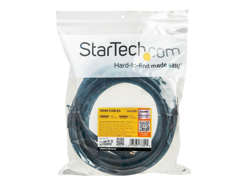 StarTech.com Premium High Speed HDMI Cable with Ethernet - 4K 60Hz - 7M