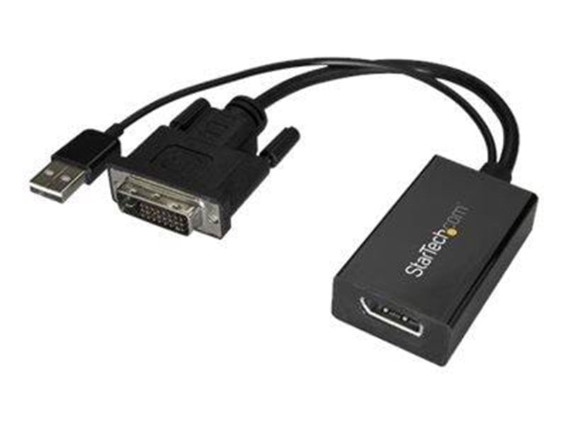 StarTech.com DVI to DisplayPort Adapter - USB Power - DVI-D to DP Converter - display adapter