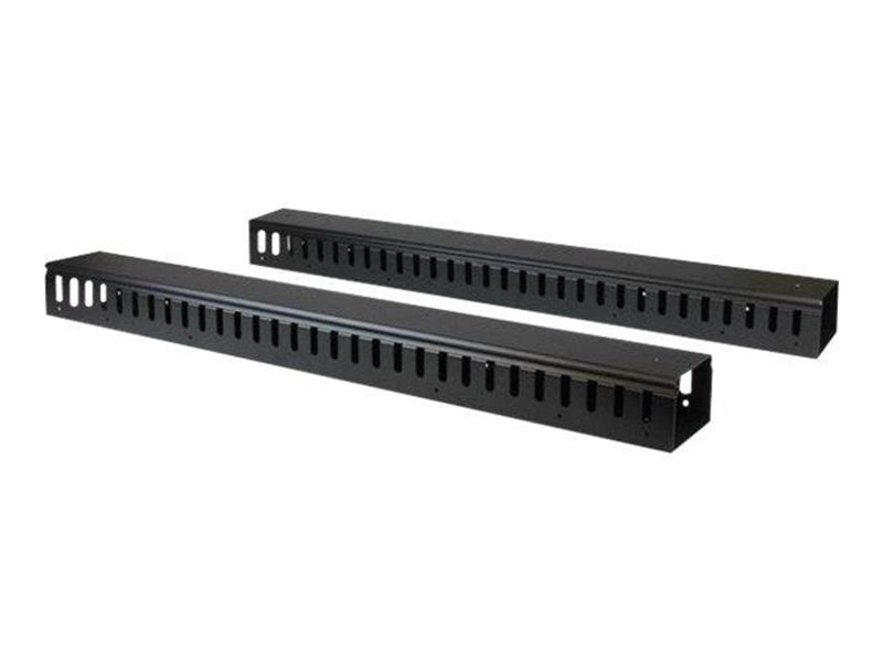 StarTech.com Vertical Cable Organizer with Finger Ducts - 0U - 6 ft. - cable organizer - 40U