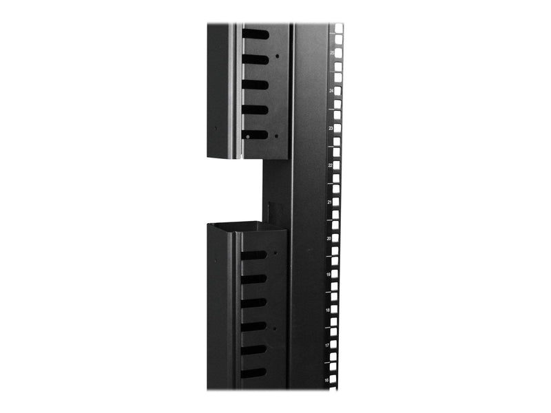 StarTech.com Vertical Cable Organizer with Finger Ducts - 0U - 6 ft. - cable organizer - 40U