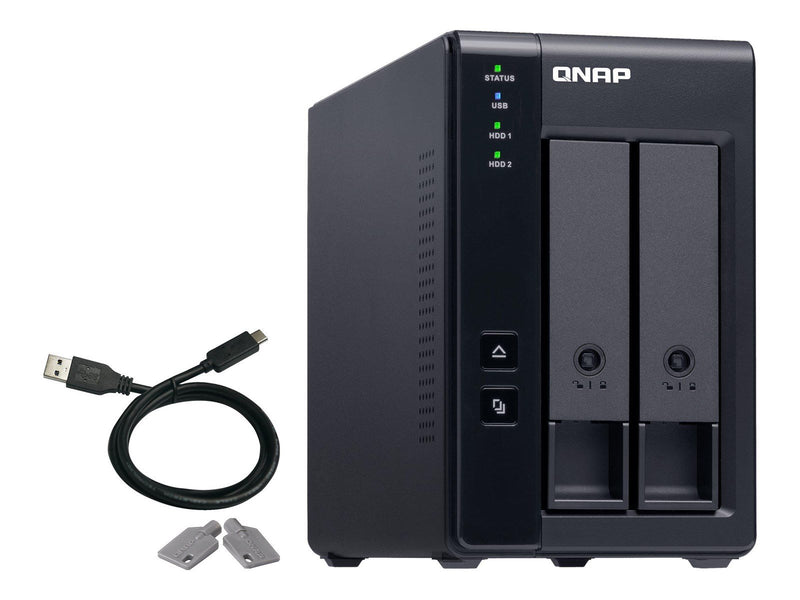 QNAP TR-002 2-Bay USB Type-C Direct Attached Storage with Hardware RAID