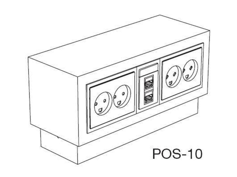 Thorsman Service post pos-10/10 white