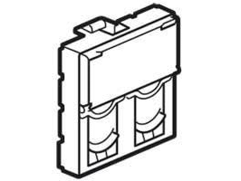 Legrand Dble keystone adapt. rj45 2m