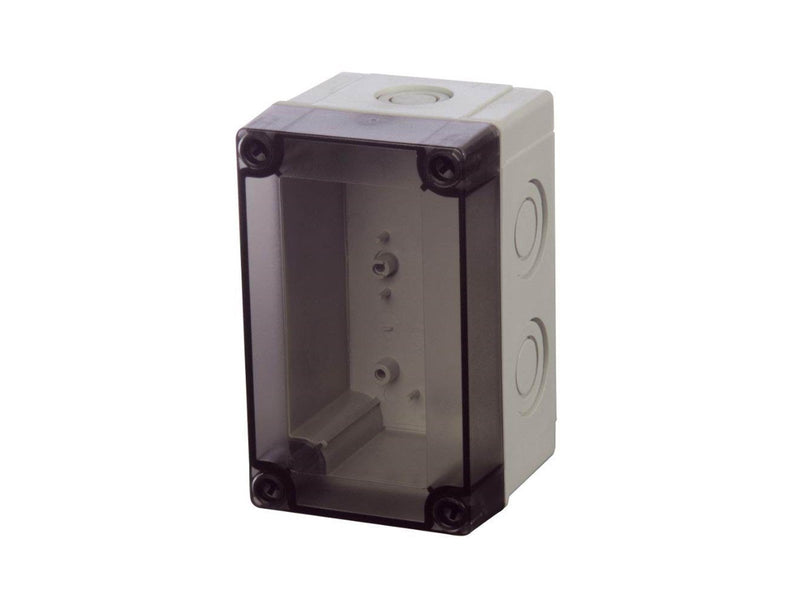 FIBOX Enclosure pc metric smoked transparent cover pcm 100/75 t