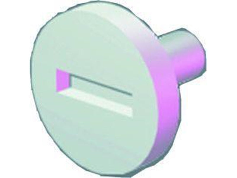 FIBOX Cover screw ss 12136 grey slotted head