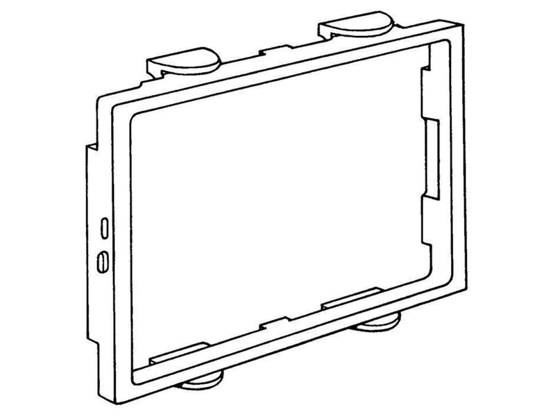 Hager Frame brn pw for clicline double