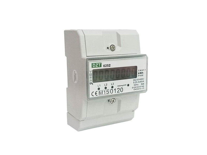 ELTECO Kwh meter lcd blue back light 3f kl.1 80a
