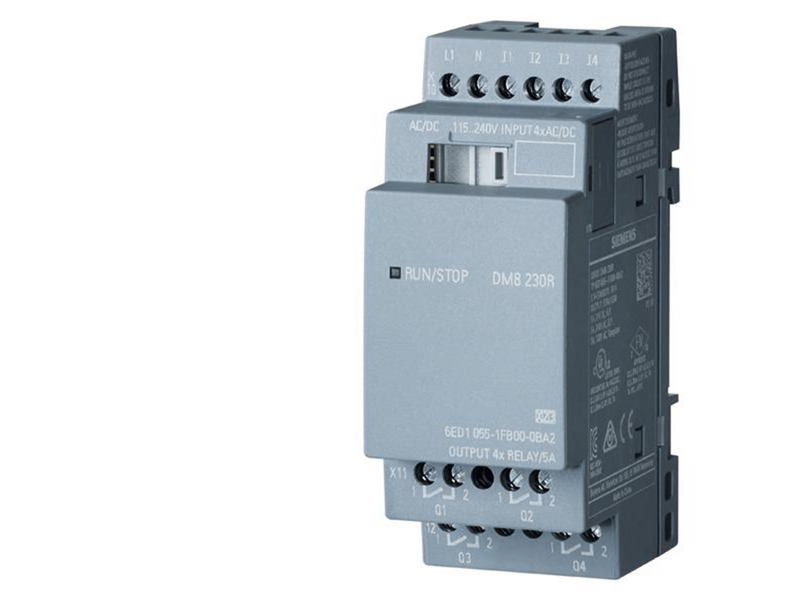 Siemens Logo! dm8 230r expansion module pu/i/o: 230v/230v/relais.