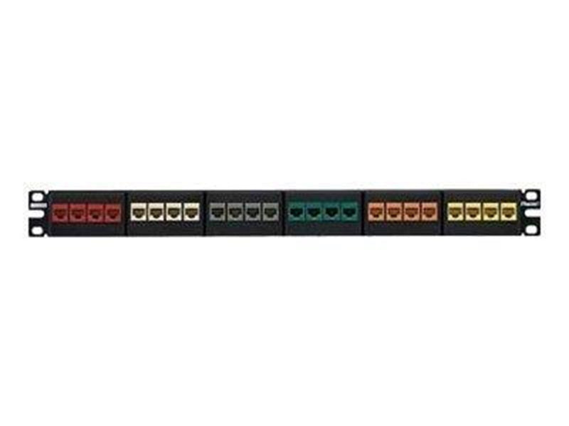 PANDUIT Nk modular pp flat 24p 1ru ea black