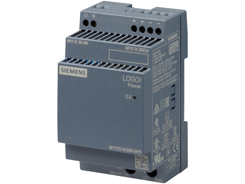 Siemens Logo!power 24 v / 2.5 a stabilized power supply
