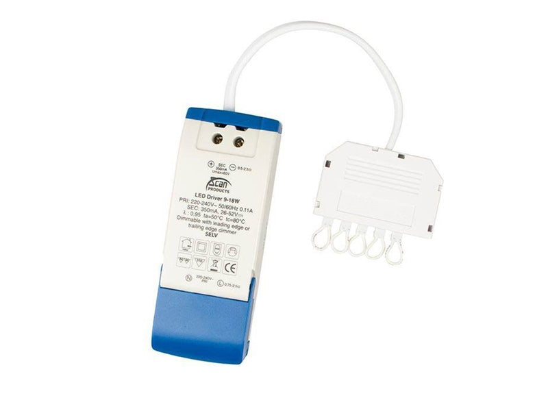Scan Products Driver 230v dimmable 9-18w 350ma