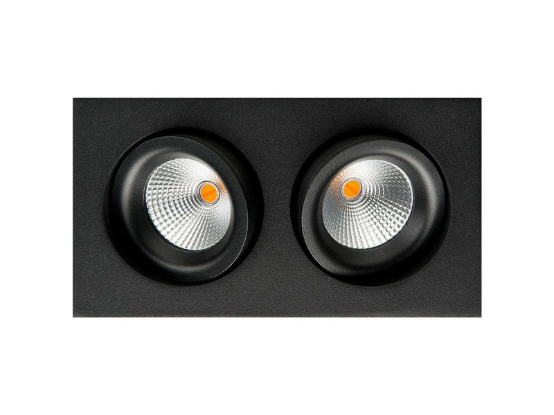 SG Armaturen Junistar square isosafe dimtowarm black 2x7w