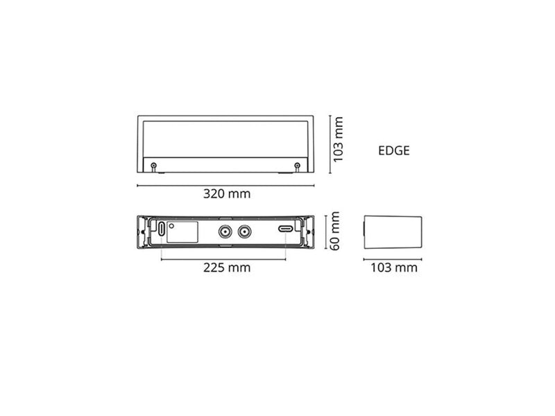 SG Armaturen Edge mat black 10w led 3000k