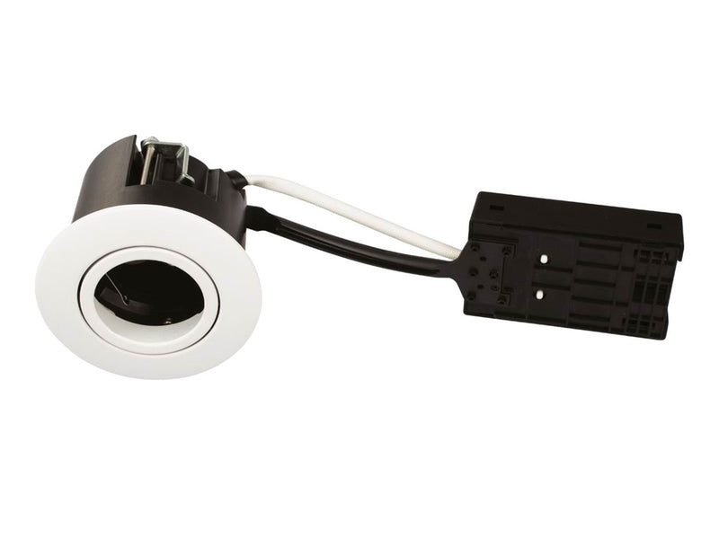 Scan Products Luna quick install 230v gu10 ip44 white round