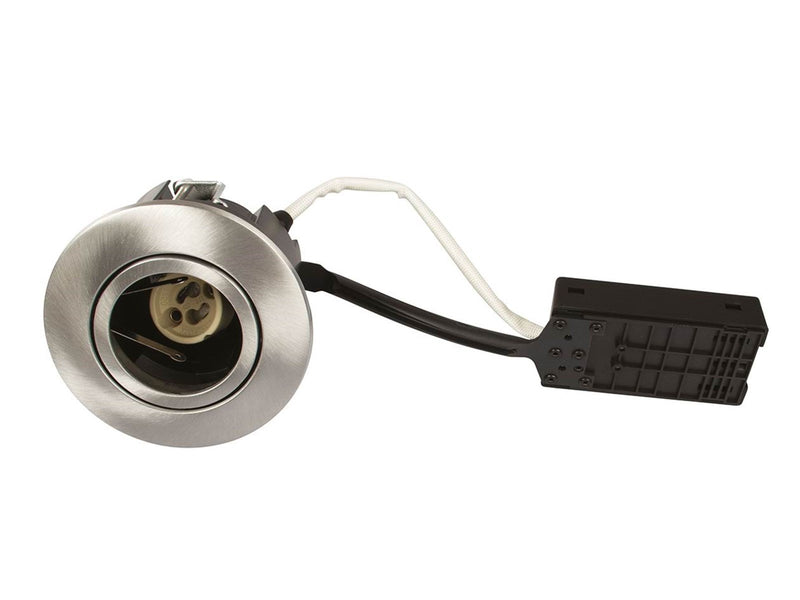 Scan Products Luna quick install 230v gu10 ip44 brushed alu round