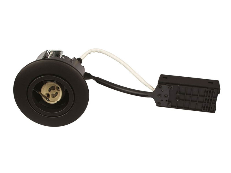 Scan Products Luna quick install 230v gu10 ip44 matt black round
